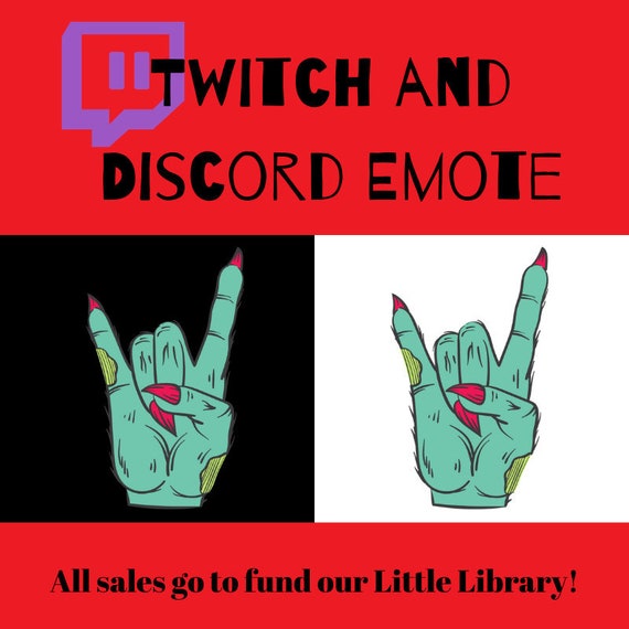 Twitch Emotes Discord Emotes Emoji Zombie Metal Horns Etsy