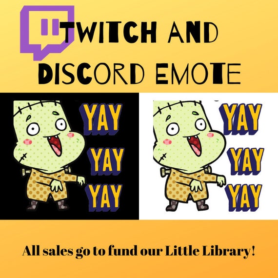 Twitch Emotes Discord Emotes Emoji Frankenstein Emote Yay Etsy