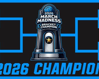 2026 March Madness Bracket Champion Banner