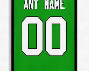 Custom Jersey Print - Vinyl - Any Name  - Any Number - High School, College, Pro Sports - Graduation/Senior Gifts