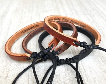 Personalized Leather Bracelets Custom Leather Bracelets Engraved Leather Bracelets Unisex Gifts Couple Bracelets Personalized Leather Gifts
