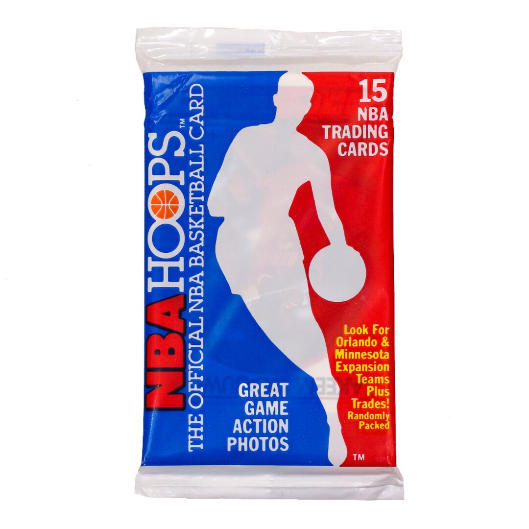 Vintage 8990 NBA Hoops Basketball Cards ONE PACK 1989 Michael Jordan Larry Bird Etsy