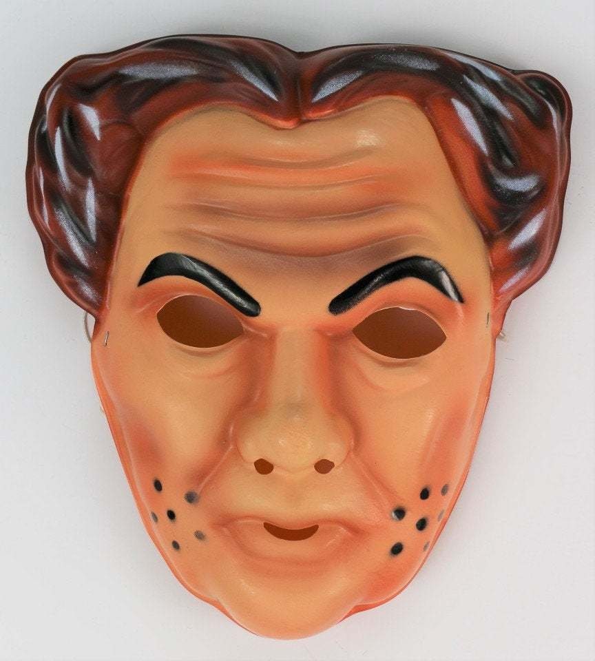 Vintage Dick Tracy Flattop Jones Sr. Halloween Mask Walt | Etsy India