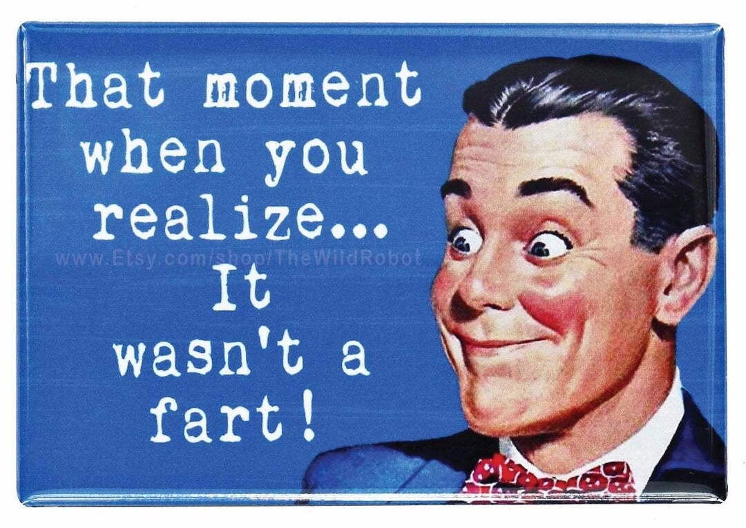 Buy The Moment When You Realize That It Wasn't a Fart FRIDGE MAGNET Meme  Funny Fathers Day Dad College Humor Online in India
