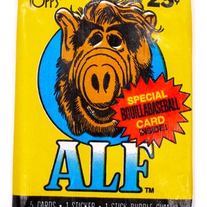 ALF Series 1 Vintage Trading Cards ONE Wax Pack 1987 Topps NBC