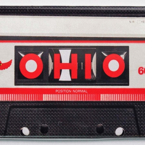 Ohio Cassette Tape FRIDGE MAGNET Ohio State OSU Music