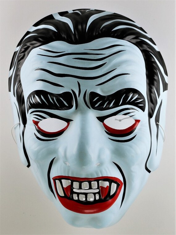Vintage Dracula Vampire Witch Halloween Mask Bela