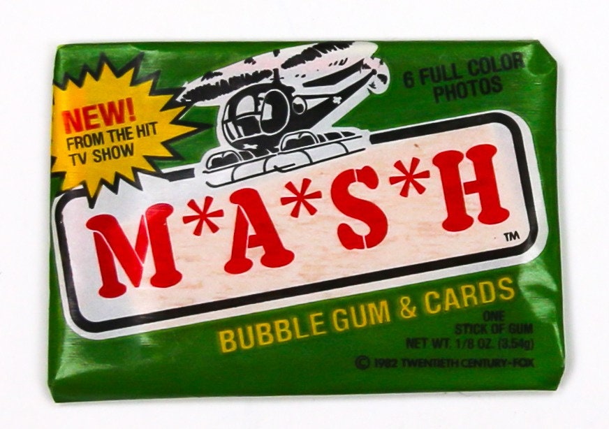 MASH Vintage Trading Cards ONE Wax Pack 1982 Donruss Army Etsy
