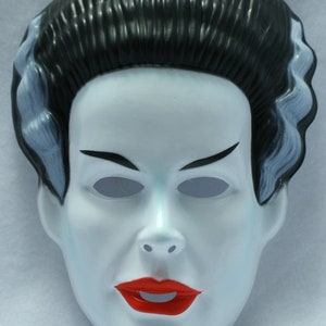 Vintage The Bride Of Frankenstein Halloween Mask Rubies Universal Monsters