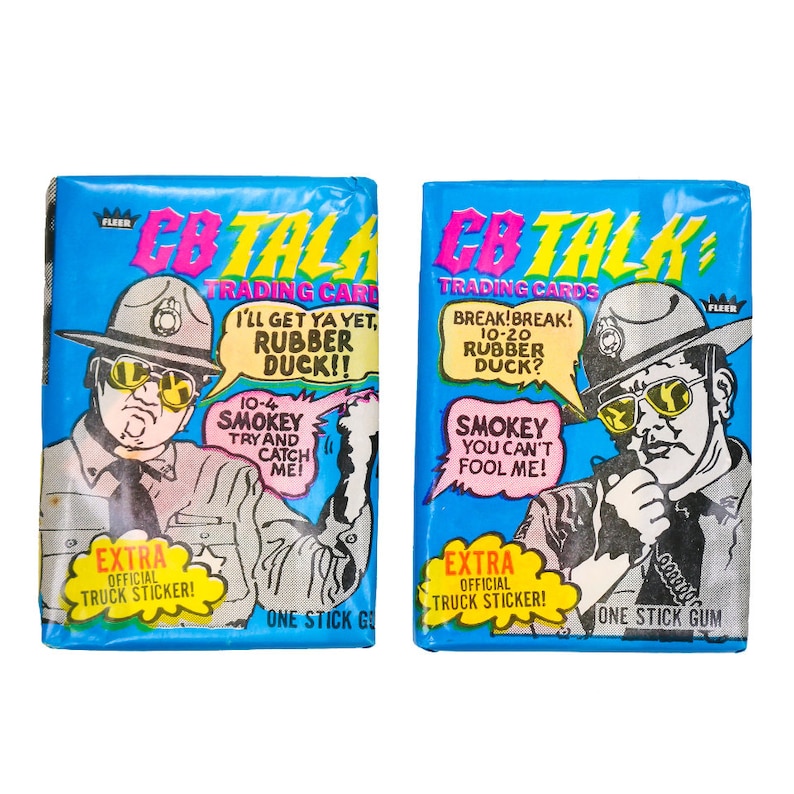 Vintage 1977 Fleer CB Talk Trading Cards TWO Wax Packs 70s Etsy