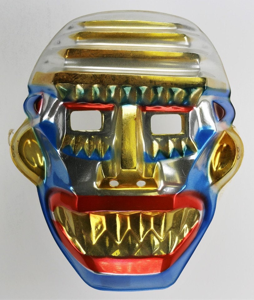 Vintage Topstone Sky Warrior Halloween Mask Aztec Robot - Etsy