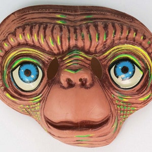 Vintage E.T. Extra Terrestrial Halloween Mask Universal Studios ET Alien 1980
