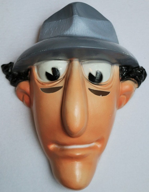 Vintage Inspector Gadget Halloween Mask 80s Cartoon 1983 Festa Etsy