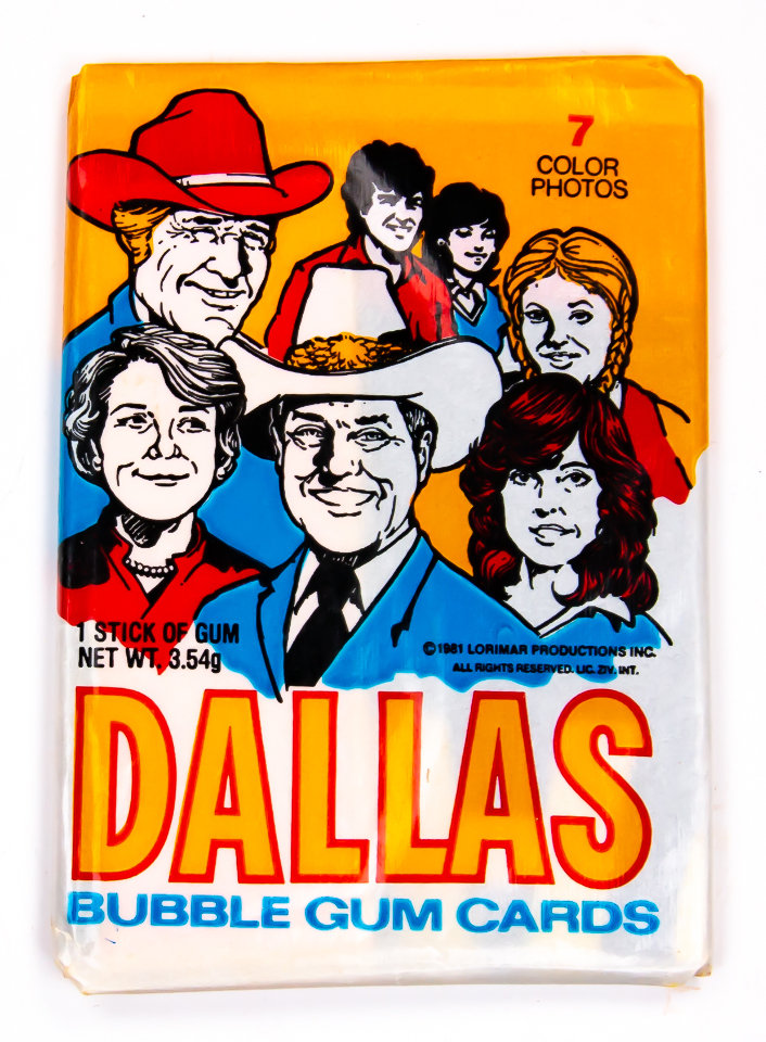 1981 DONRUSS DALLAS SET TV SHOW COMPLETE SET OF 56 CARDS JR EWING 