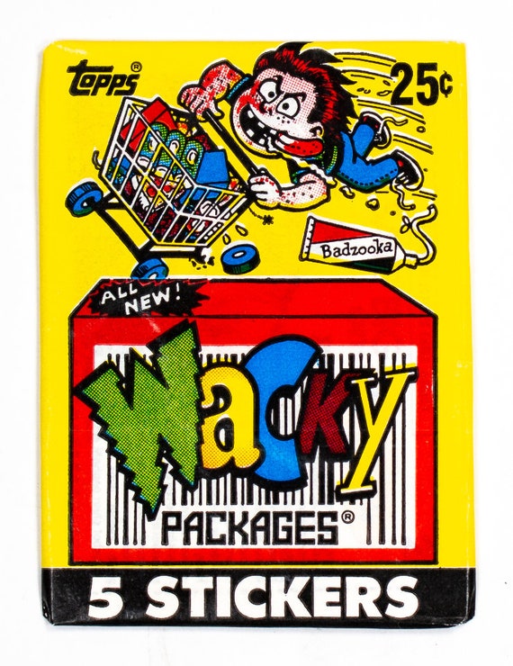 5 STICKERS PER PACK 1990 VINTAGE  Topps WACKY PACKAGES 3 SEALED WAX PACKS 