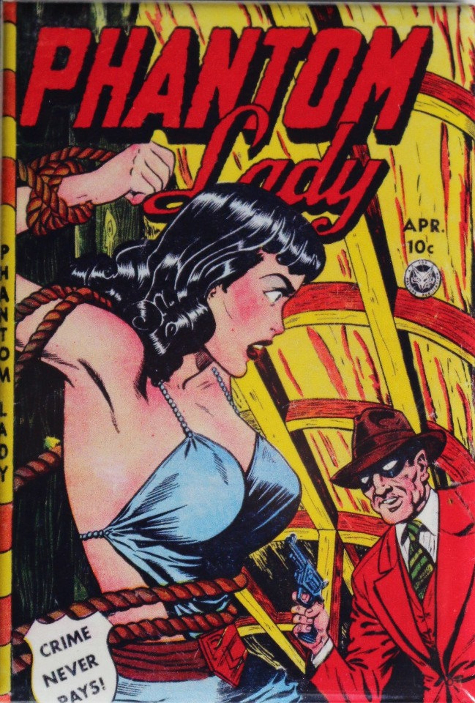 Phantom Lady Comics Fridge Magnet Pin Up Girl Comic Book 50s Etsy