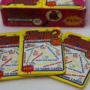 3 Packs of Vintage Where Are They? Game Trading Cards 1991 Wax Packs Non Sports