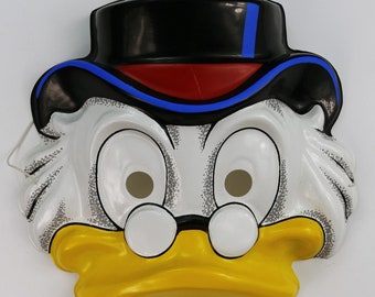 Vintage Walt Disney Scrooge McDuck Ducktales Halloween Mask  Duck Tales