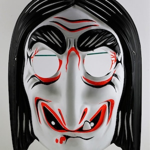 Vintage Collegeville Witch Halloween Mask Scary Monster Y208