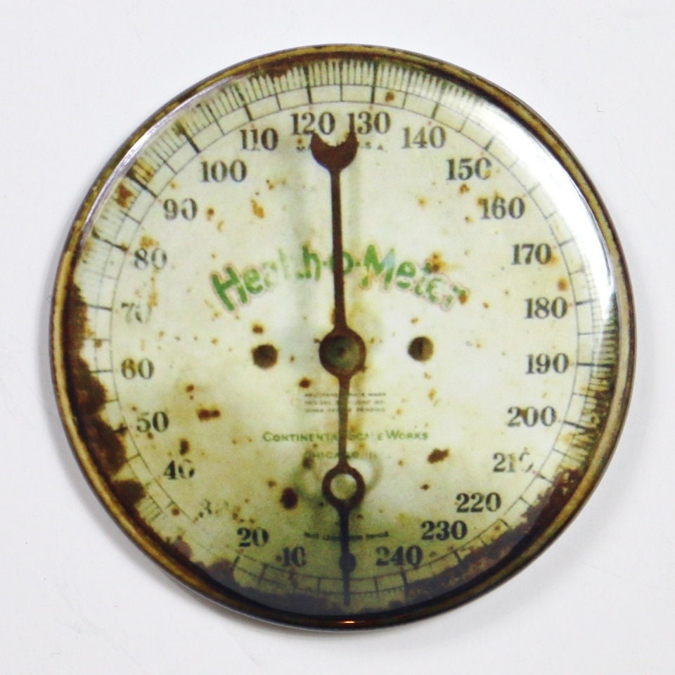 Vintage Health O Meter Doctors Scale - 300 LBS Tale Neck Works Adjustable  Zero