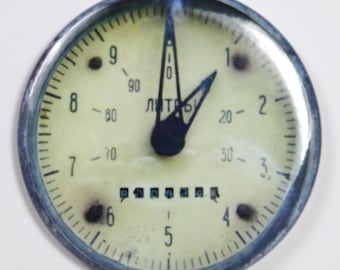 Steampunk Gauge Meter Magnets FRIDGE MAGNET Vintage Style 2 1/4" Round