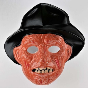 Vintage Collegeville Freddy Krueger Halloween Mask Nightmare on Elm Street 1987 Y269