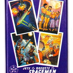Jatos, foguetes e astronautas, cartas colecionáveis vintage, um pacote de cera, 1986, ficção científica, alienígenas