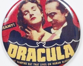 Bella Lugosi Dracula Movie Poster FRIDGE MAGNET Monster Film Sci Fi Horror 2 1/4