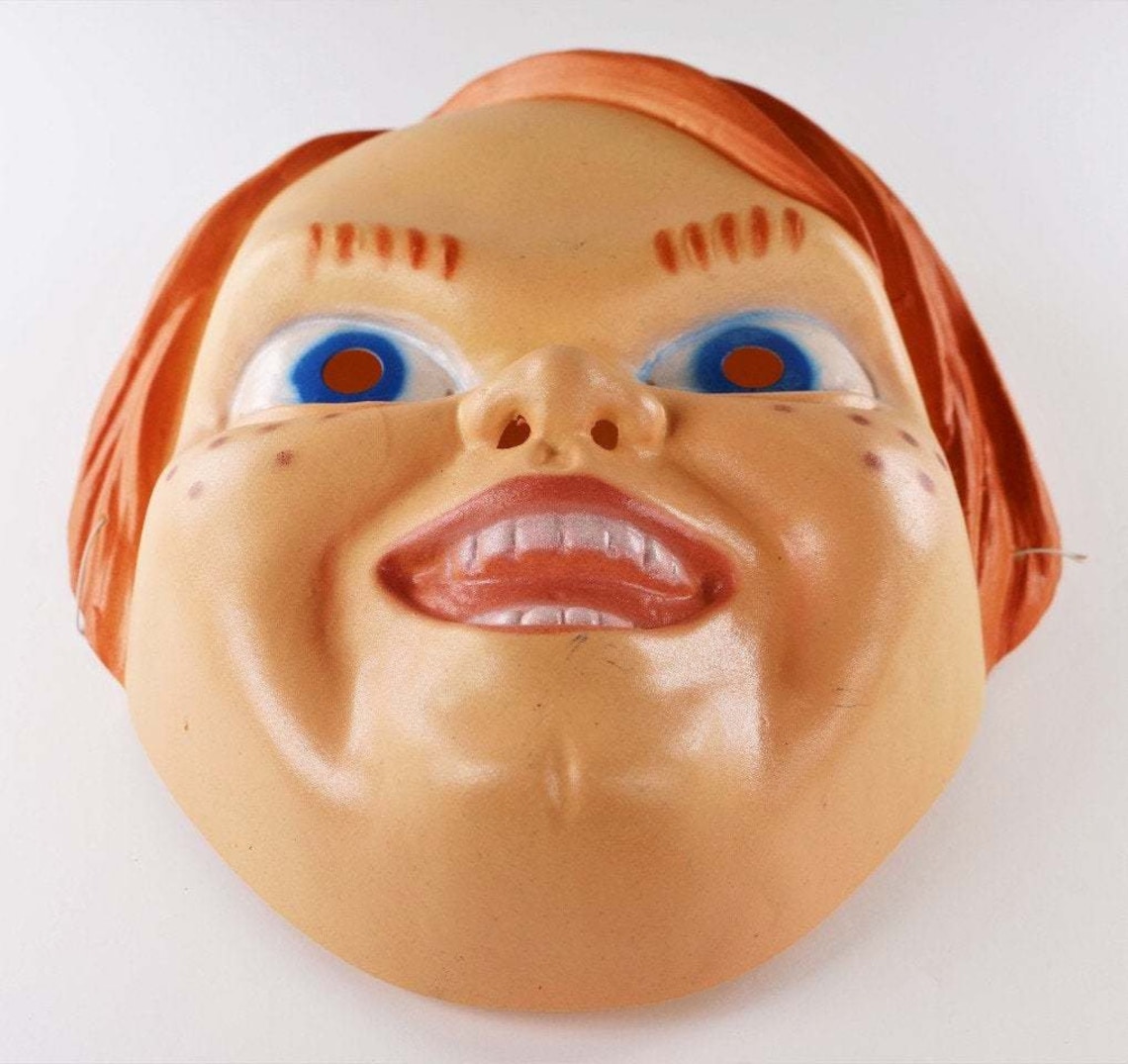 Childs Play Vintage Chucky Halloween Mask Horror Slasher Film Etsy