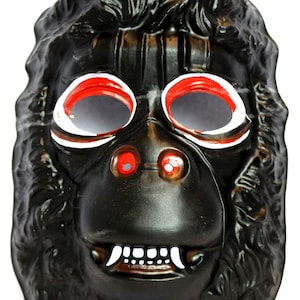 Maschera di Halloween vintage Ape King Kong Jungle Beast Gorilla 1982 Monkey Movie