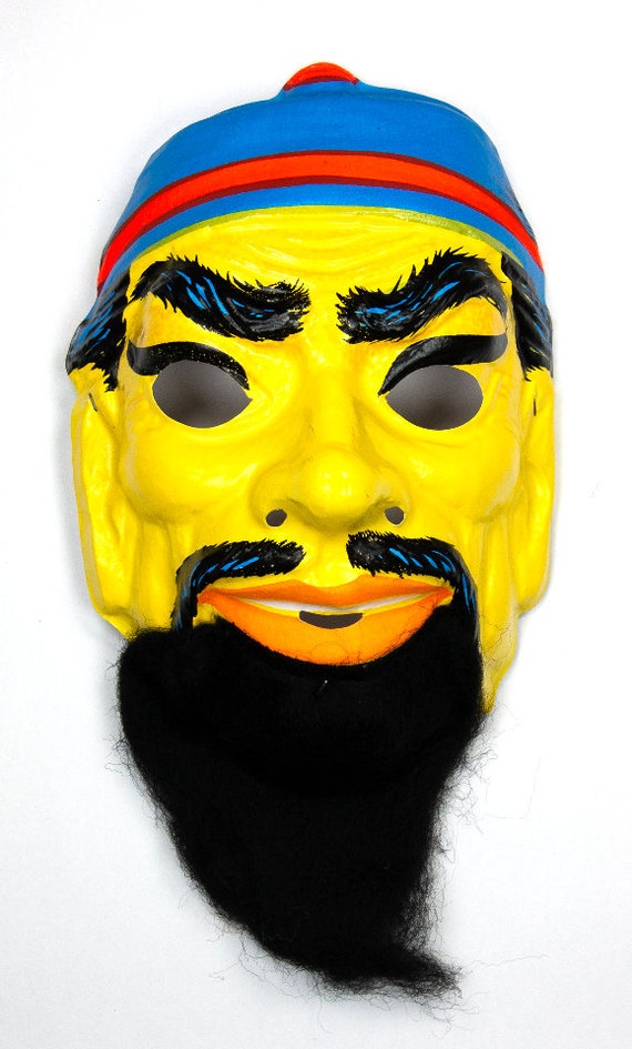 Vintage Ben Cooper Wizard Halloween Mask 70's Col… - image 1