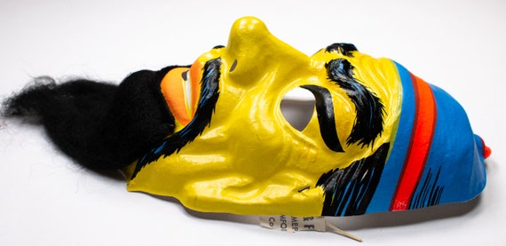 Vintage Ben Cooper Wizard Halloween Mask 70's Col… - image 4