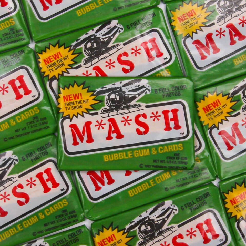 MASH Vintage Trading Cards ONE Wax Pack 1982 Donruss Army Etsy