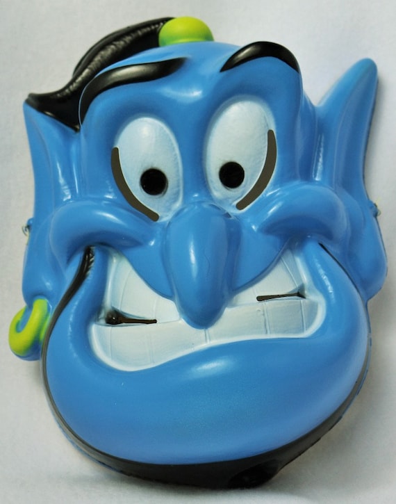 matrix Skulptur Teasing Vintage Walt Disney Aladdin Genie Halloween Mask Rare Cesar - Etsy UK