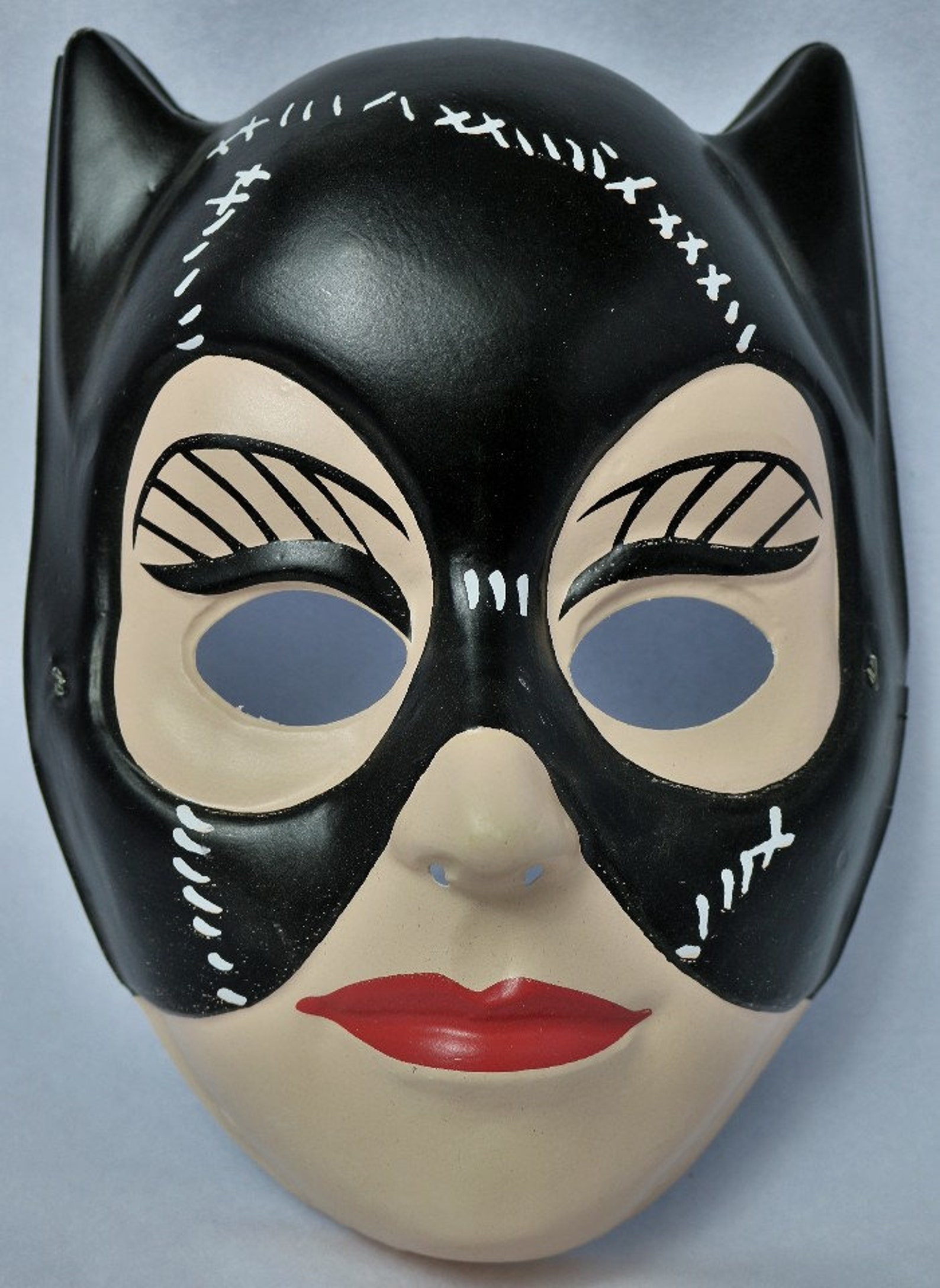 Vintage Catwoman Halloween Mask Batman Returns 1992 DC Comics Etsy