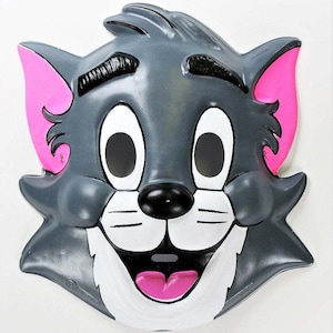 Tom and Jerry Vintage Tom Cat Halloween Mask Jerry Mouse