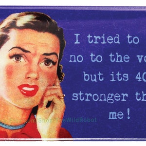 I Tried To Say No To Vodka FRIDGE MAGNET Funny Meme Alcohol Bar 21 Humor