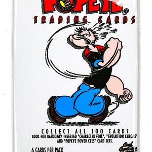 Popeye de Sailor Man Vintage Trading Cards ONE Pack 1994 Olive Oyl