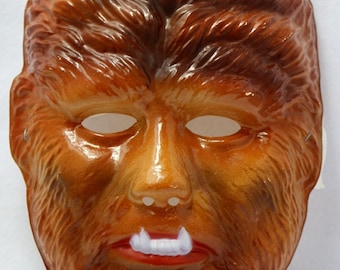 Vintage Universal Monsters The Wolfman Halloween Mask Rubies Wolf Werewolf