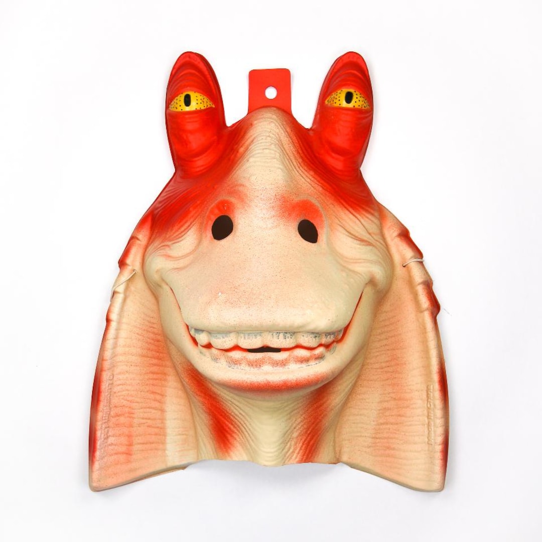 Vintage Star Wars Jar Jar Binks Adult Halloween Mask Costume Accessory Collectible - Etsy Spain