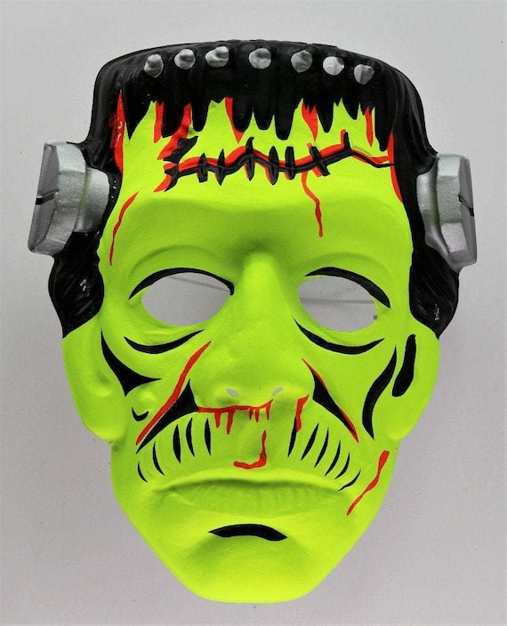 Vintage Collegeville Frankenstein Halloween Mask U