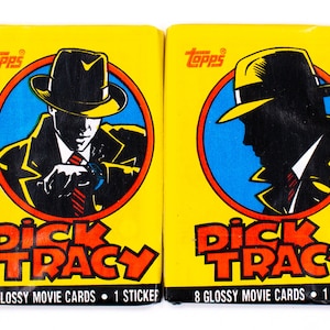 Dick Tracy Trading Cards - Unopened Wax Pack. 1990 Topps