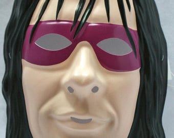 wwf Bret Hart Vintage Halloween Mask PVC Wrestling wwe wcw 1993 The Hitman Y028