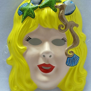 Vintage Mermaid Halloween Mask Art Deco Classic Style