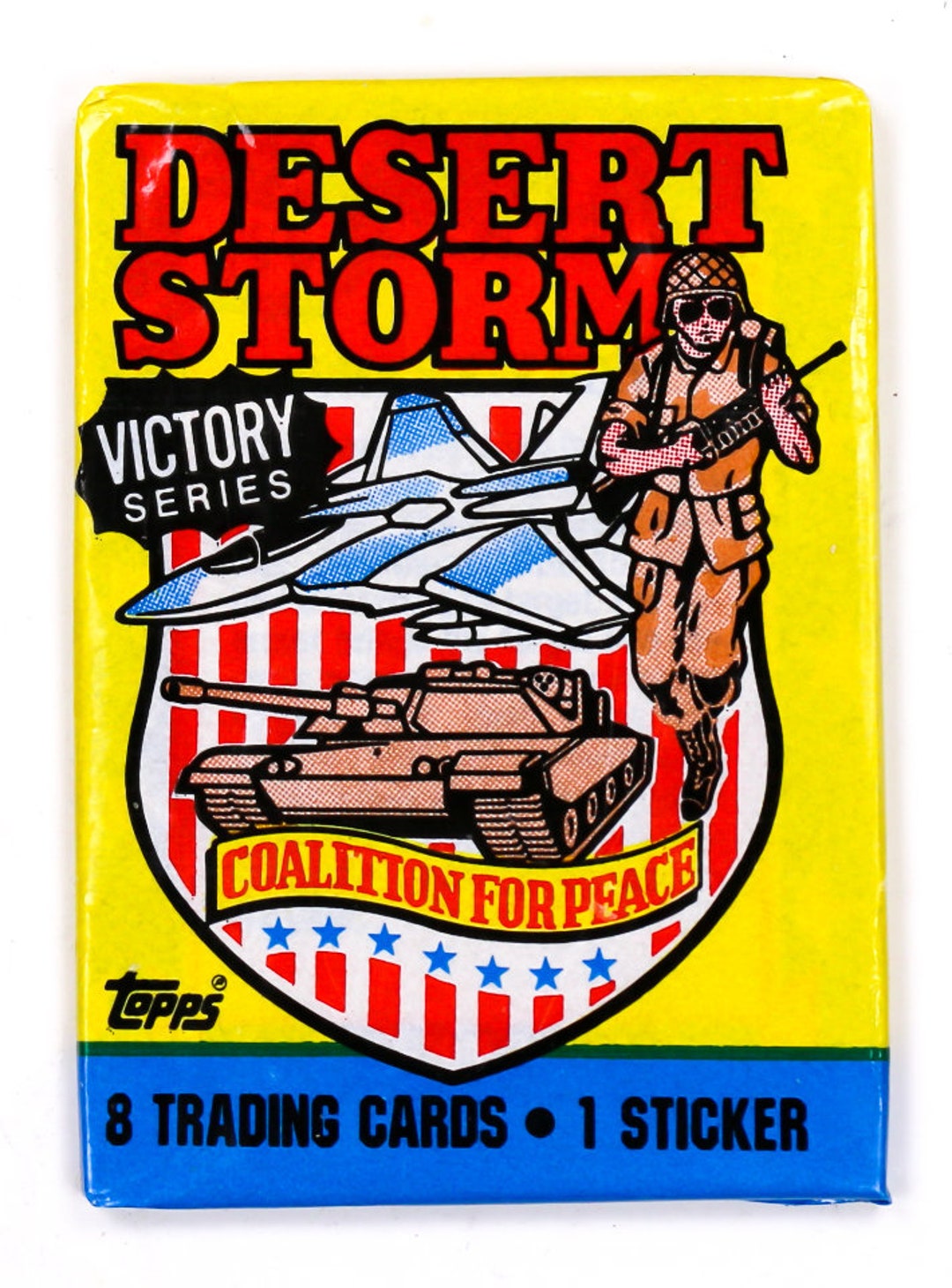 Desert Storm Victory Series Vintage Trading Cards ONE Wax Pack Etsy