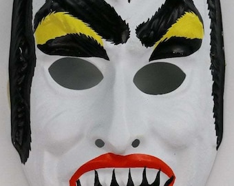 Máscara de Halloween de Drácula vintage, monstruo de terror, vampiro, disfraz espeluznante y aterrador