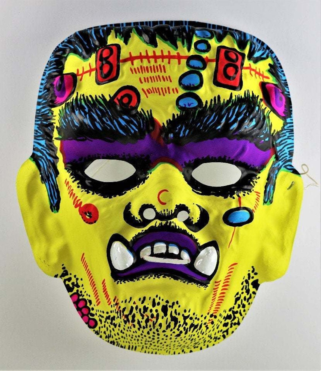 Vintage Frankenstein Halloween Mask Monster Collectible Costume