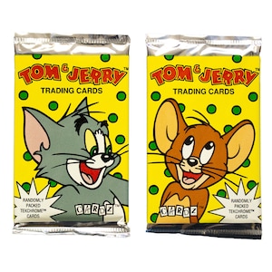 Vintage 1993 Cardz Tom and Jerry TWO PACKS Trading Cards Hanna Barbera Pack