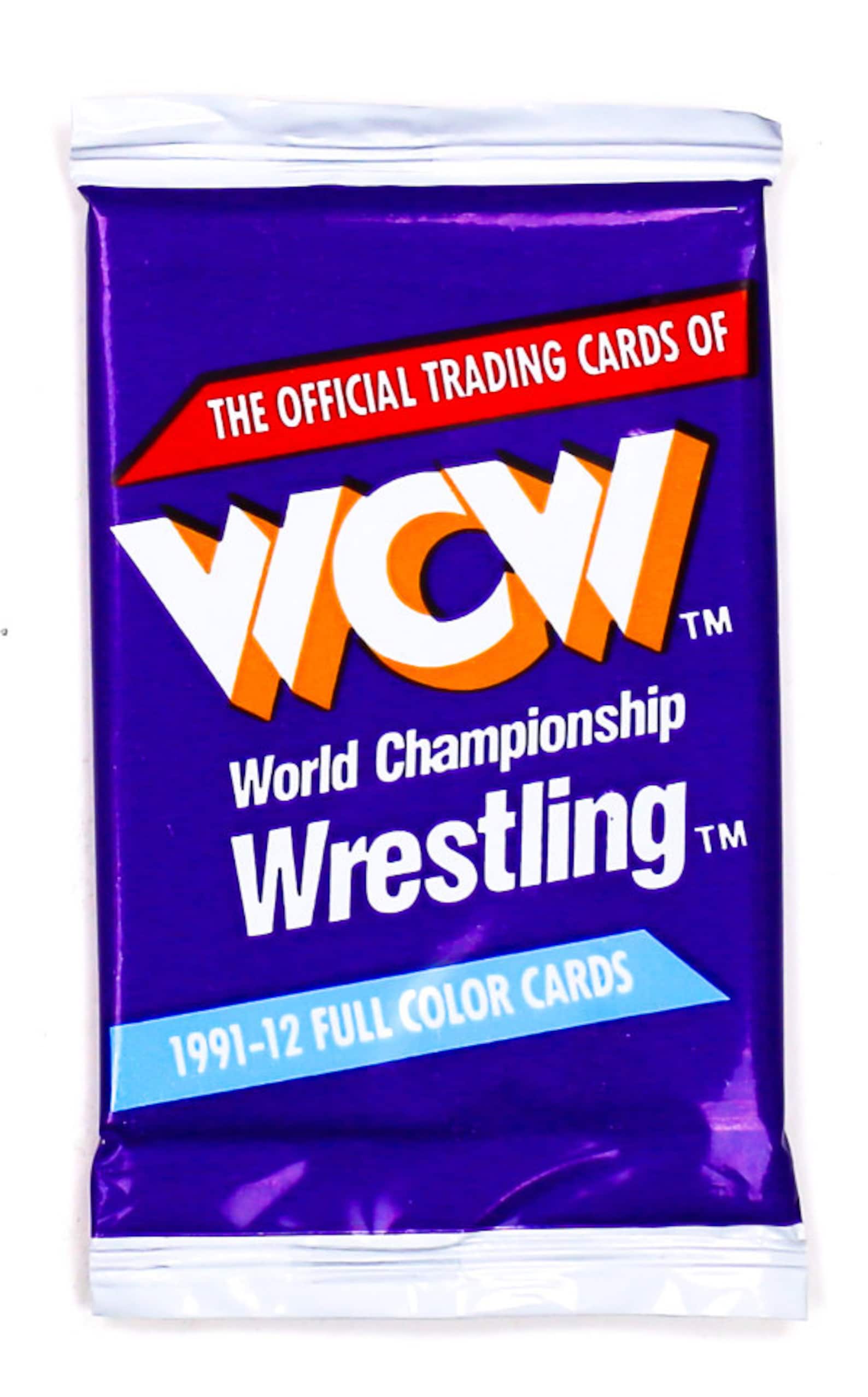 WCW Vintage Wrestling Trading Cards ONE Pack 1991 Sting Ric Etsy