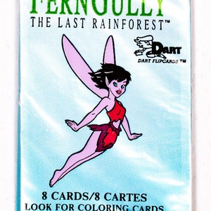 Fern Gully The Last Rainforest vintage Cartes à collectionner ONE Pack 1992 Dart Fairy